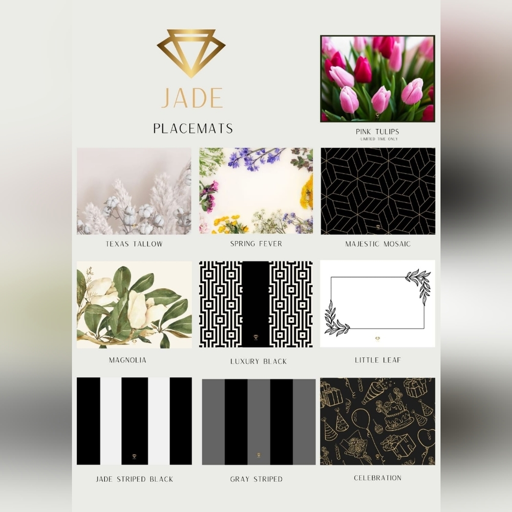 JADE paper placemats Kitchen/ Dining 25pk - Picture 6 of 6